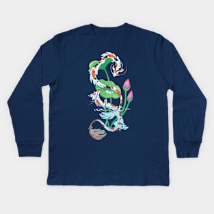 Koi Dragon Companions Kids Long Sleeve T-Shirt